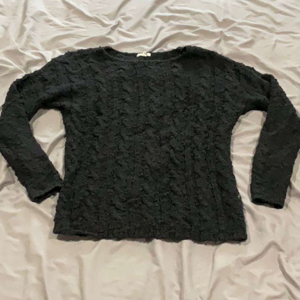 Sonoma cable knit crewneck cotton sweater small